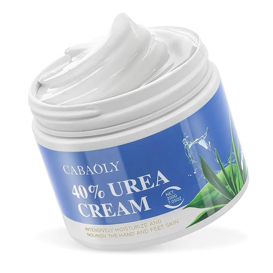 Urea Cream 40 Percent for Feet Maximum Strength, Urea Foot and Hand Cream with Powerful Hydration for Dry Skin, Cracked Heels, Deeply Moisturizing for All Skin Types 7.05oz