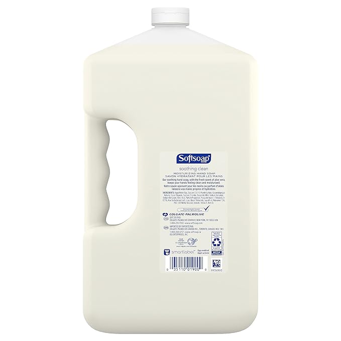 Softsoap Soothing Clean Liquid Hand Soap Refill, Aloe Vera Scent, 1 Gallon (201900) (792739)