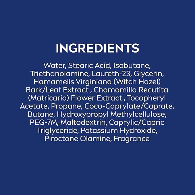 NIVEA MEN Sensitive Shave Foam with Vitamin E, Soothing Chamomile and Witch Hazel Extracts, 6 Pack of 7 Oz Cans