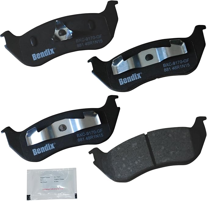 Bendix Priority1 CFC881 Ceramic Rear Brake Pads for Ford Explorer 2005-2002, Explorer Sport Trac 2003, Mercury Mountaineer 2005-2002