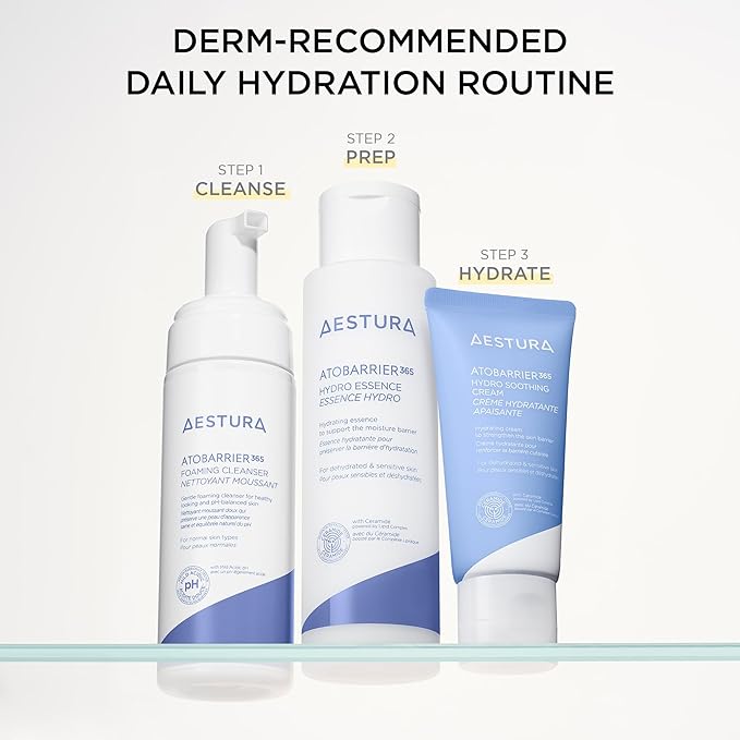 AESTURA ATOBARRIER365 Ceramide Hydro Soothing Cream | Lightweight Gel Moisturizer for Instant Cooling, Calming for Sensitive Skin, Quick Hydration, Non-comedogenic, 2.02 fl.oz.