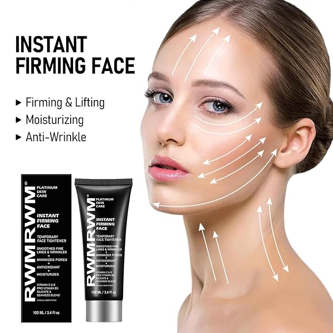 Face Tightener – Firms & Smooths the Look of Fine Lines & Wrinkles – Daily Moisturizer for Women & Men – 100ml (3.4 fl.oz)