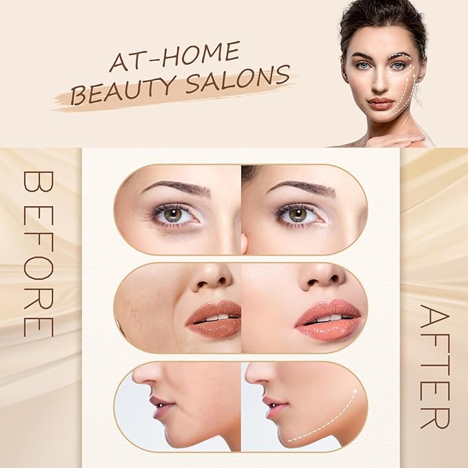 Texet Microcurrent Facial Device, 5-in-1 Skin Tightening Device,Home Use Facial Massager for Lifting, Toning, Wrinkle Reduction White7