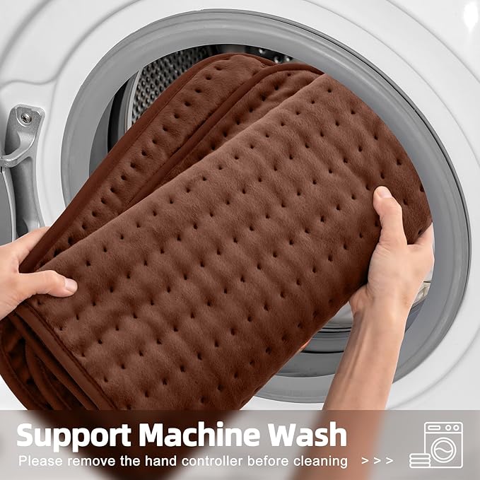 17x33 Heating Pad for Pain Relief | Ultra-Soft Microplush Fabric | 6 Adjustable Heat Settings (Moist & Dry) | Safe 2-Hour Auto Shut-Off | Perfect for Back, Neck, Shoulders | Great Gift Idea