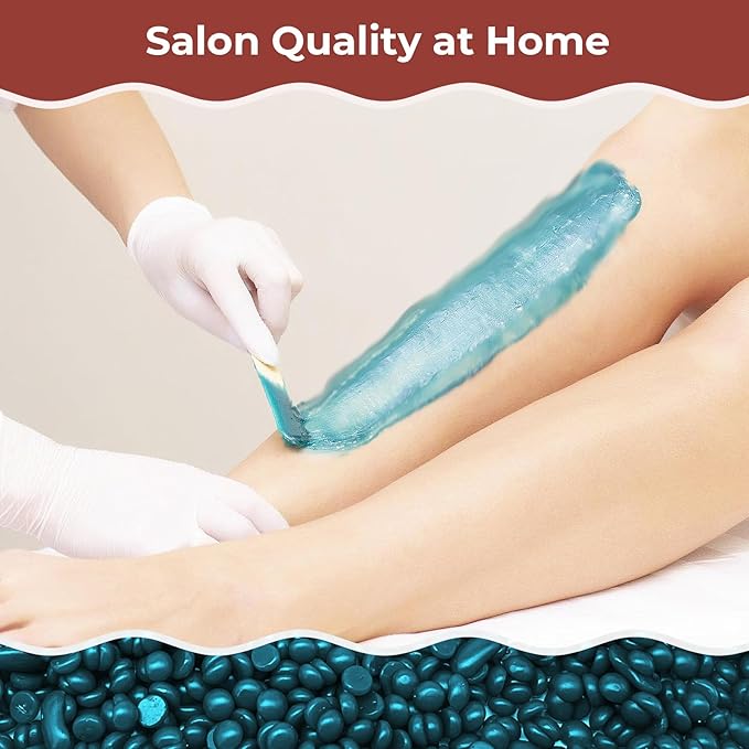 Wax Beads, Hard Wax Beads Hair Removal - 2.5 lbs Wax Beads for Sensitive Skin - Hard Wax Recommended for Full Body Bikini Brazilian Waxing (Jasmine)