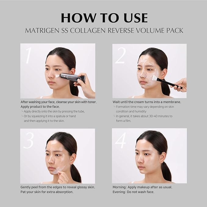 SS Collagen Reverse Volume Peel Off Face Mask Pack - Collagen Face Mask, Hydrolyzed Collagen 380 Dalton, Korean Skin Care, Facial Mask, K Beauty Skincare