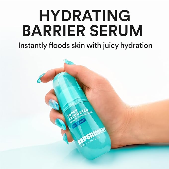 Super Saturated Hydrating Barrier Serum – 30% Glycerin for Deep Moisture, Plump & Dewy Skin | Niacinamide & Polyglutamic Acid, 1.35 FL OZ – Vegan for All Skin Types