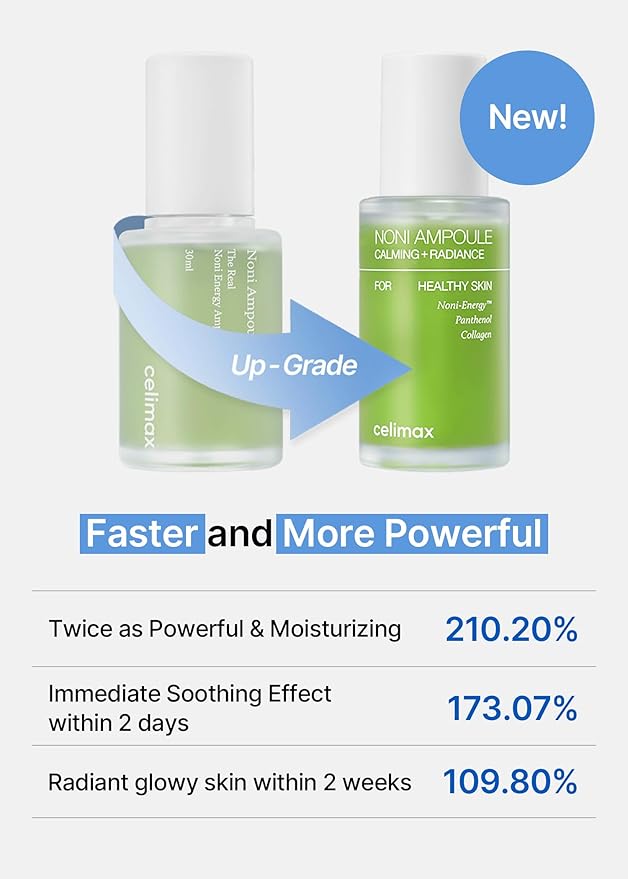 celimax Noni Energy Ampoule 30ml | with Noni Extract, Hydrating, Moisturizing & Soothing Serum for Wrinkles & Fine Lines, Mild Ampoule For Face