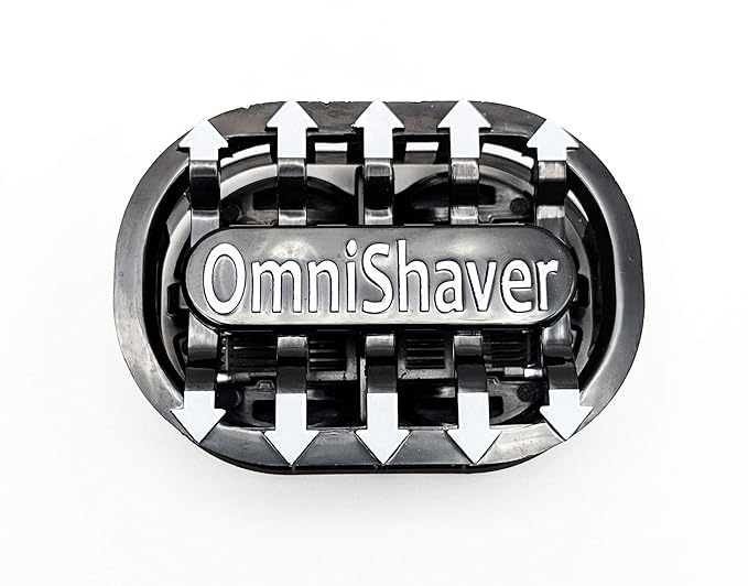 2X Classic Omnishaver - Black - The Fastest Way to Shave Head, Legs, Arms, Body | an Alternative to Disposable Shaving Razors Self Cleans & Strops During Use with Durable Blade | Bald Shaver for Men