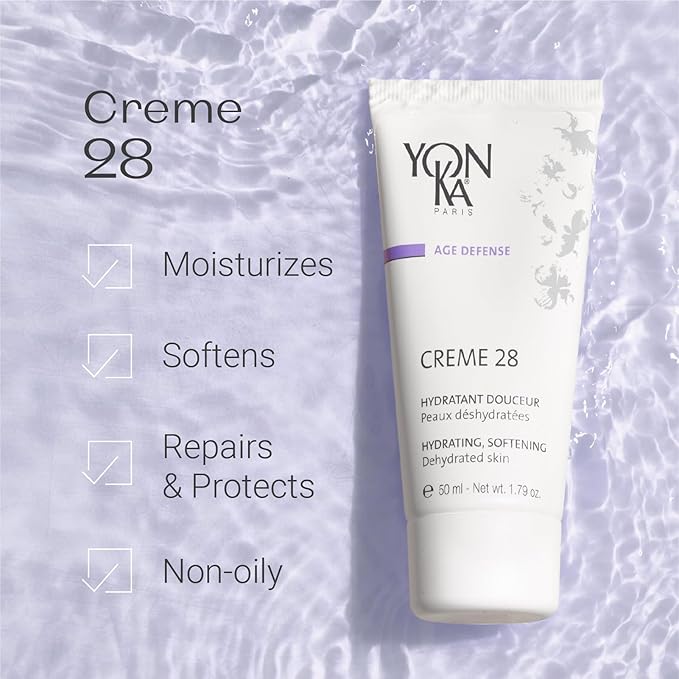 Yon-Ka Creme 28 Face Cream (50ml) Hydrating Moisturizer for Dry Skin, Luxurious Non-Oily Treatment with Vitamins and Botanicals, Paraben-Free