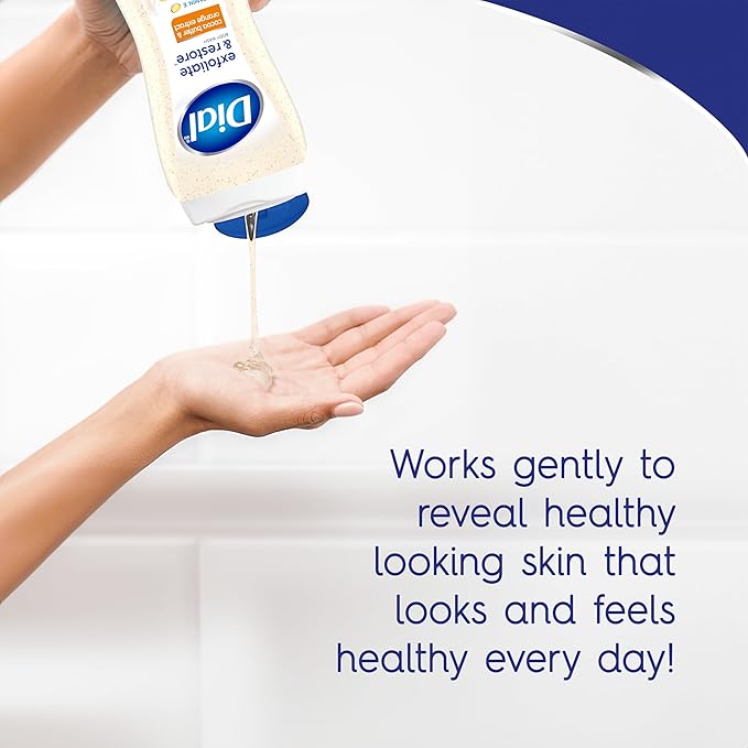 Dial Body Wash, Orange Peel & Cocoa Butter, 16 Fl Oz (Pack of 4)