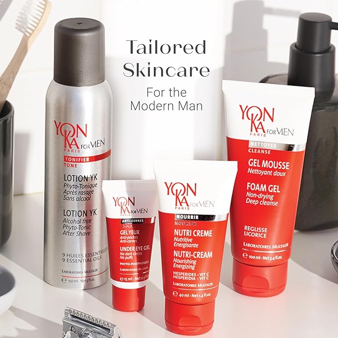 Yon-Ka Mens Nutri-Creme (40ml) Hydrating Face Moisturizer, Fast Absorbing Gel Creme for All Skin Types, Olive Oil and Vitamins Nourish Dry Skin