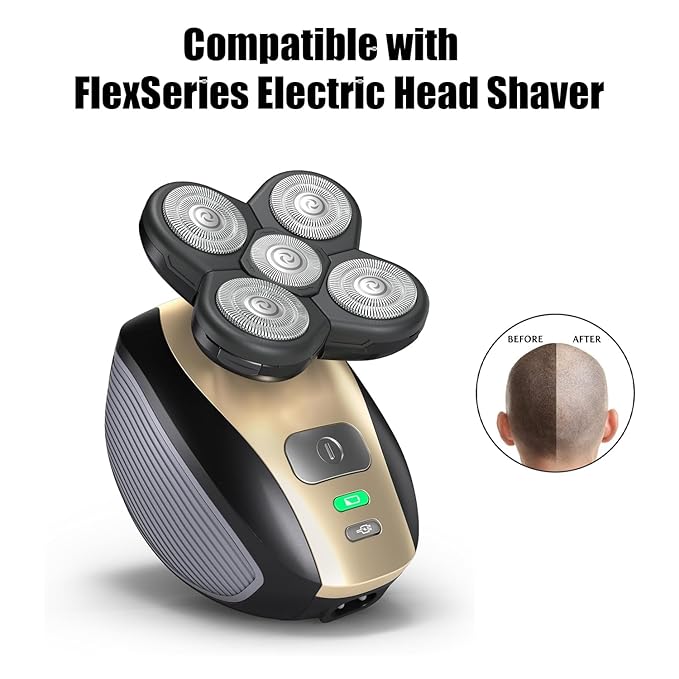3PCS Shaver Replacement Blades Compatible with Freedom Bald Men Head Shaver Kit,5 Head Shaver Heads for Bald Men Head and Face Electric Razor Shaver Replacement