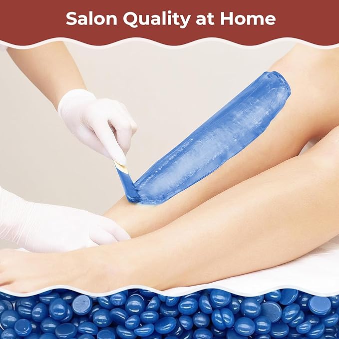 Wax Beads, Hard Wax Beads Hair Removal - 2.5 lbs Wax Beads for Sensitive Skin - Hard Wax Recommended for Full Body Bikini Brazilian Waxing (Chamomile)