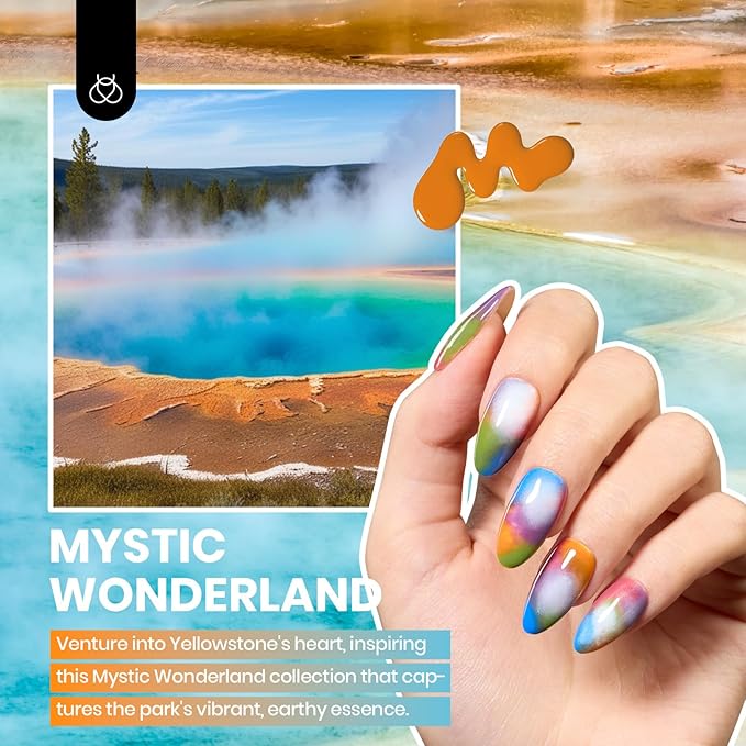 Beetles Gel Nail Polish Set, 36 Colors Gel Polish with Base Coat Glossy Matte & Glitter Gel Top Coat White Jelly Blue Mystic Wonderland Collection Pink Gifts for Women