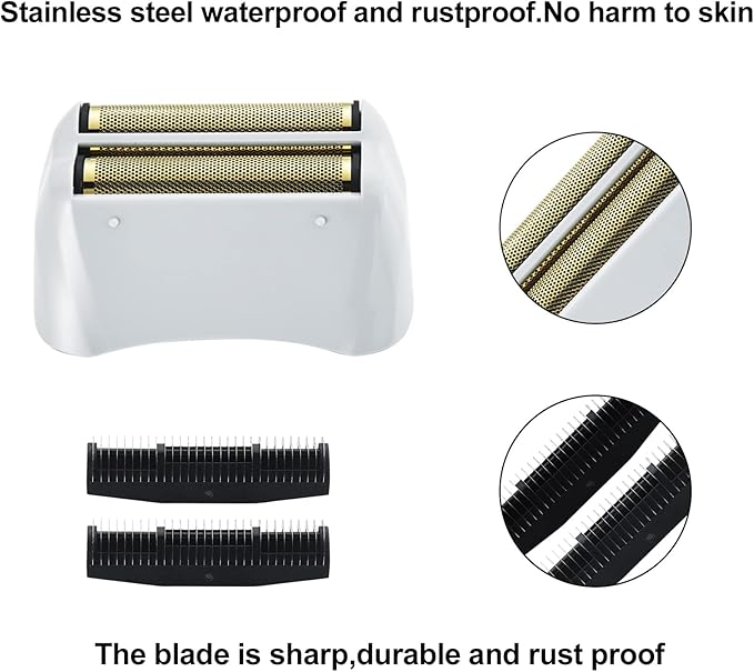 3 Pack Pro Shaver Replacement Foil and Cutters Compatible with andis No.17150/17155/17200 Shaver ProFoil Lithium Replacement" Golden