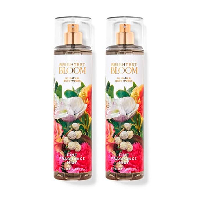 B&BW - Bath and Body - Brightest Bloom Fine Fragrance Mist 8 oz (Pack of 2)