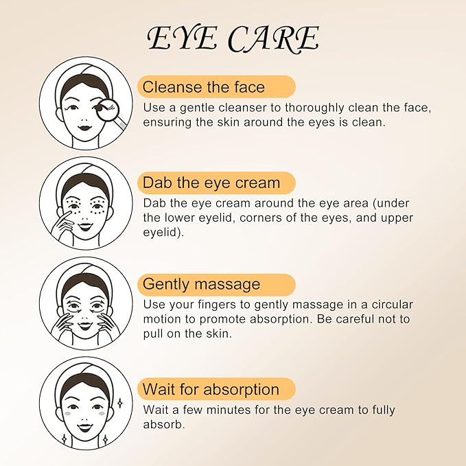 Temporary Instant Eye Tightener Cream – 60 ML Quickly Reduces Dark Circles, Eye Bags, Puffiness and Fine Lines for Anti-Aging and Firming, Provides Rapid Hydration and Locks in Moisture (2 fl. ozz)