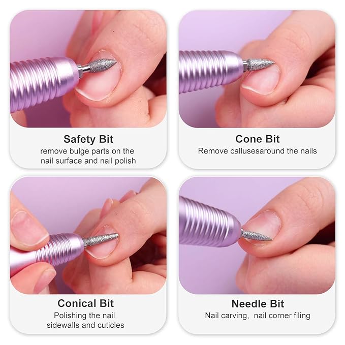 Electric Nail Drill PRO + 1 Set Replacement Nail Drill Bits