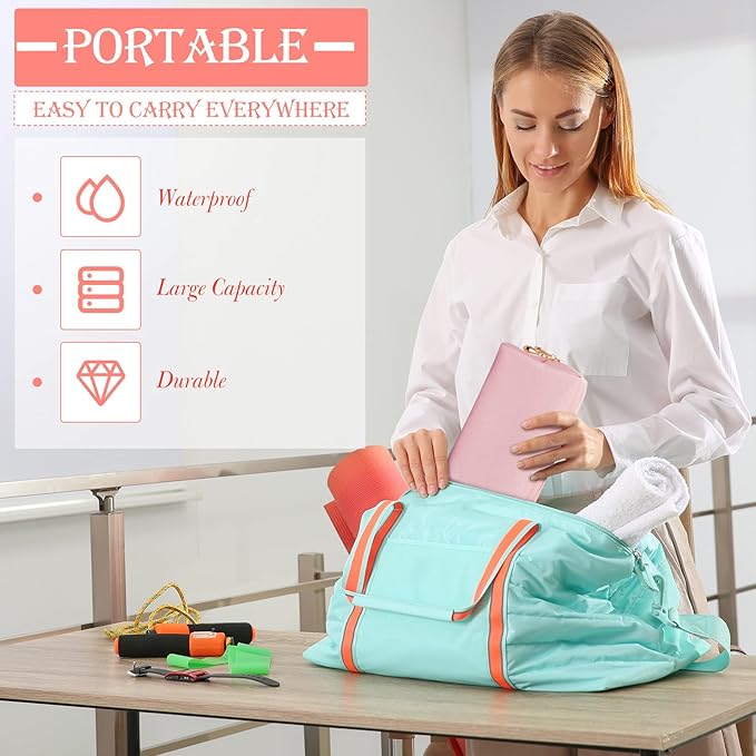 Sanwuta 9 Pcs Preppy Makeup Bag PU Leather Cosmetic Bag Makeup Pouch Plain Waterproof Toiletry Organizers for Traveling Preppy Travel Purse End of the Year Teacher Gifts Bulk(Rose Gold)