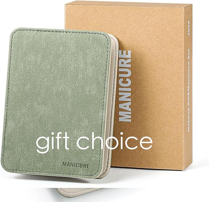 8-Piece Manicure & Pedicure Set - Stainless Steel Nail Clippers, Toenail & Fingernail Cutters with Travel Case, Complete Grooming Kit (Blue)