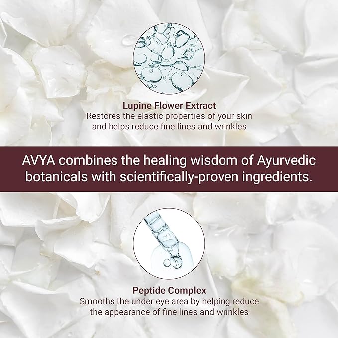 Avya Skincare Hydroveda Eye Cream | Reduces Dark Circles and Puffiness | Antioxidants to Lift and Brighten Skin (15ml)