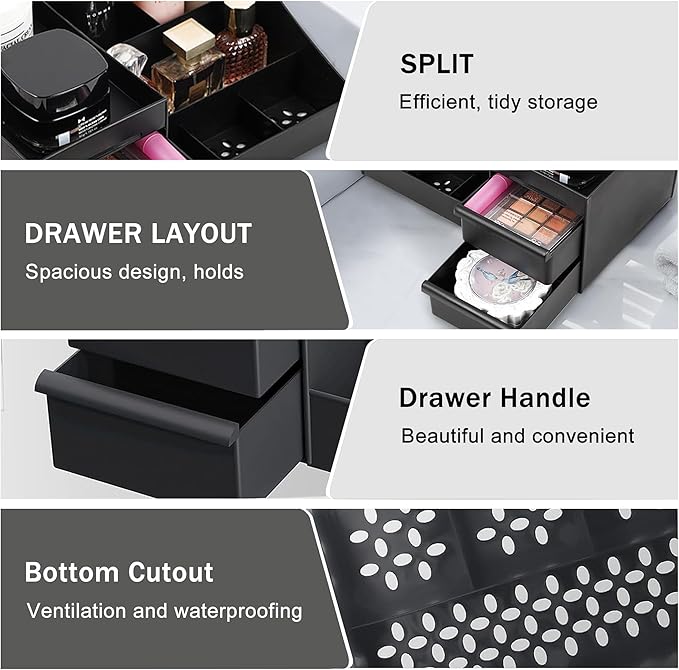 Cologne Organizer for Men Perfume Organizers Vanity Organizers Cologne Stands with Drawers Bathroom Stand and Storage Desk Display Dresser Organizer Countertop Makeup Organizers for Skincare Toiletry