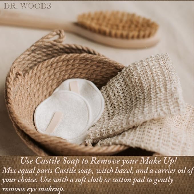 Dr. Woods Pure Almond Liquid Castile Soap with Pump, 32 Ounce