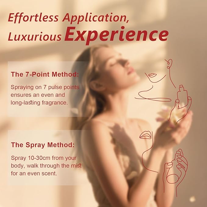 Pheromones Perfumes for Women, Inspired Perfume, Long Lasting Saffron Amber Perfume, Eau De Parfum Cologne, Enhanced Scents Pheromone Cologne for Men&Women, 1.7FL Oz(Scarlet Rouge)