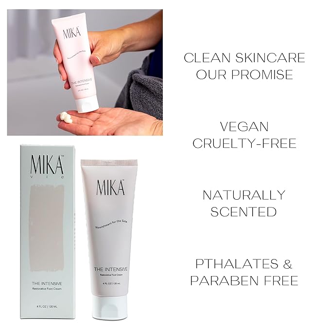 Foot Socks | Foot Cream for Dry Cracked Heels | Urea Cream & Foot Moisturizer| Cracked Heel Treatment | Naturally Scented, Paraben and Phthalate Free