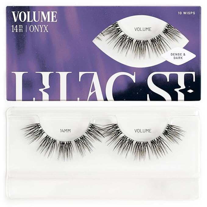 Lilac St - Volume Dramatic Faux Eyelash Clusters (14mm) - Dense & Distinctive Look - DIY Lash Extension Wisps - Lightweight & Lifelike - Lasts 10 Days - Korean Silk - Cruelty Free, Vegan - 10 Lashes