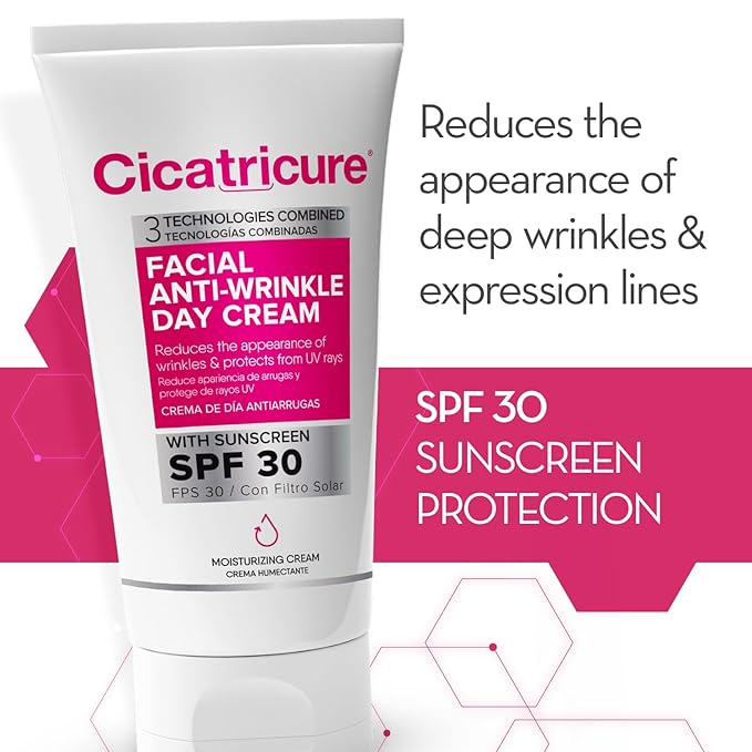 Cicatricure Advanced Face Cream for Fine Lines & Wrinkles, SPF 30, Anti Aging Facial Moisturizer, Daily Skin Care to Enhance Firmness & Elasticity, 1.5 Ounces