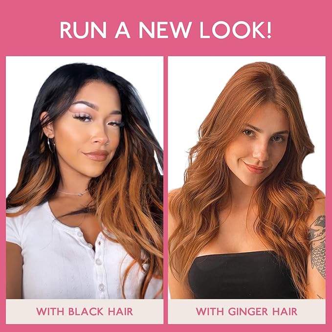 WENNALIFE Tape in Hair Extensions Human Hair Dirty Ginger Tape in Extensions, 10pcs 25g 14 inch Remy Invisible Tape Ins Straight Colored Soft Real Human Hair Tape in Extensions Refill Set Extensions