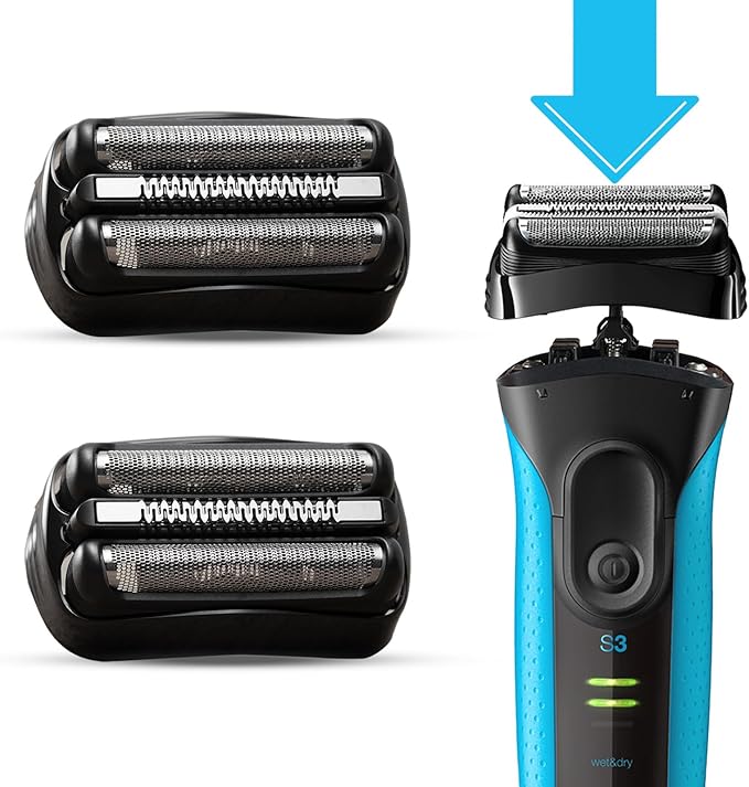 2Pack 21B S3 Electric Replacement Shaver Head Accessories for Series 3 Shaving Razor Head, Suitable for S3 3040s 3000s 3050cc 3010s 3070cc 3080s 3090s 310s 3090cc Etc.