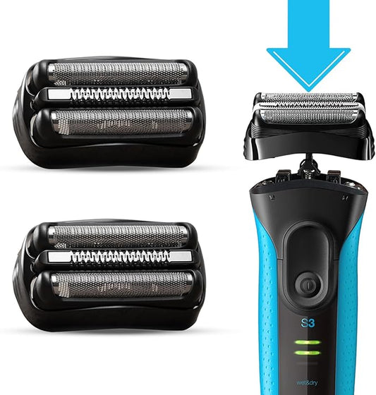 2Pack 21B S3 Electric Replacement Shaver Head Accessories for Series 3 Shaving Razor Head, Suitable for S3 3040s 3000s 3050cc 3010s 3070cc 3080s 3090s 310s 3090cc Etc.