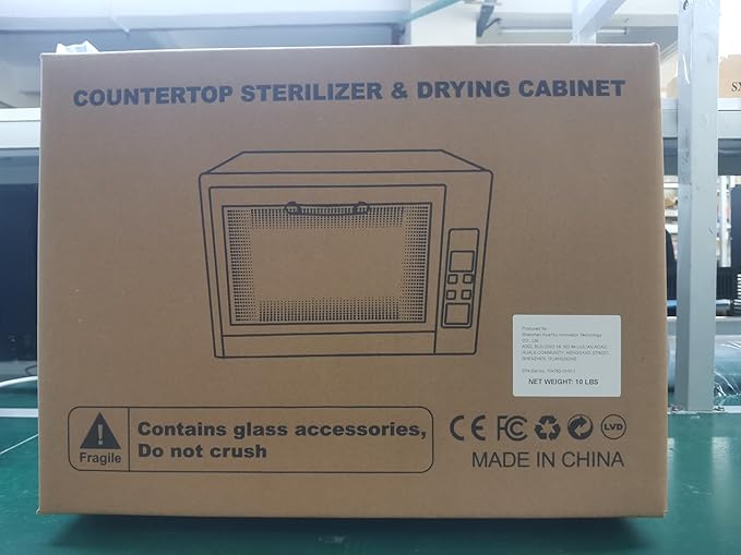 SIXRARI 21L Nail Tool Cleaner-Large Capacity, Kitchen Cleaning Cabinet with Timer Setting, Multi-Functional UV Cleaning Box for Home and Beauty Salons Use, For Nail Tool, Dishes, Toys or Other Items