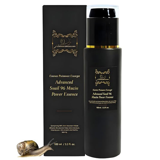 SC Sapphire's Organic Advanced Snail 96 Mucin Power Anti-Aging Serum | Hydrating Moisurizing Essence | Menopause Support Facial Skin Care Products Snail Mucin Moisturizer | Glass Bottle 100ml