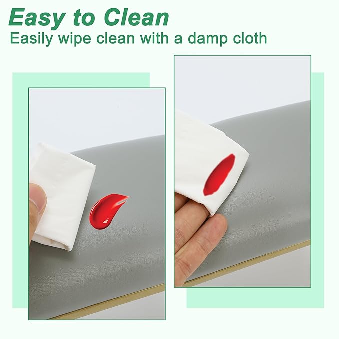 VOCOSTE 1 Set Arm Rest for Nails Tech, Non-Slip Nail Arm Rest, Manicure Hand Rest with Nail Table Mat, Hand Rest for Nails Tech, Nail Hand Rest, Gray