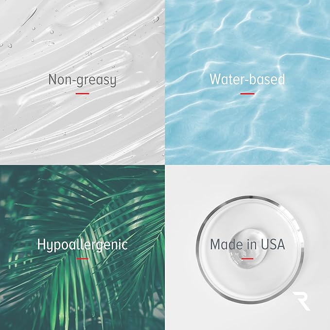 RED Medical Supplies Microcurrent Conductive Gel, 8.45 fl oz - Long-Lasting, Non-Greasy, Hypoallergenic - Supercharge Your Facial Device - 1 Bottle, 8.45 fl oz/250mL