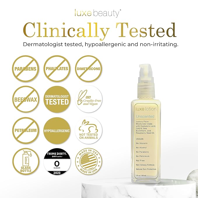 Non Greasy Hyaluronic Acid Moisturizer - Unscented Face Moisturizer & Unscented Lotion - No Fillers, Organic & Plant-Based Hyaluronic Acid Lotion - Anti Aging Body Lotion & Face Cream – Travel Size