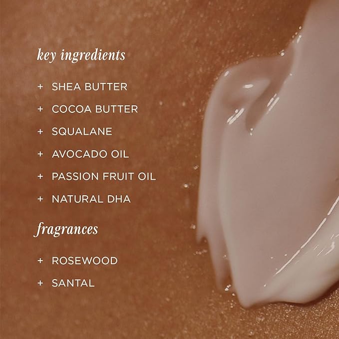 + Lux Unfiltered N°32 Gradual Self Tanner, Hydrating Self Tanning Lotion with Shea Butter & Squalane - Non-Sticky, No Transfer, Natural-Looking Tan - Vegan & Cruelty-Free Sunless Tanner - Rosewood