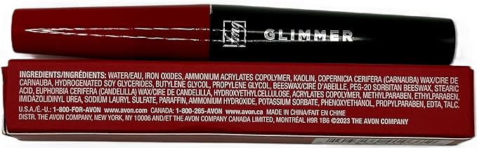 AVON fmg Glimmer Wash-Off Waterproof Mascara - Black (Lot of 3)