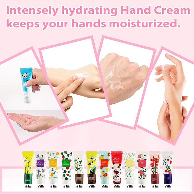 100 Pack Hand Cream for Women, Moisturizing Mini Hand Lotion, Bulk Hand Lotion Travel Size for Dry Cracked Hands, Natural Plant Fragrance Hand Care Cream For Mothers Day Gifts, 20 Styles
