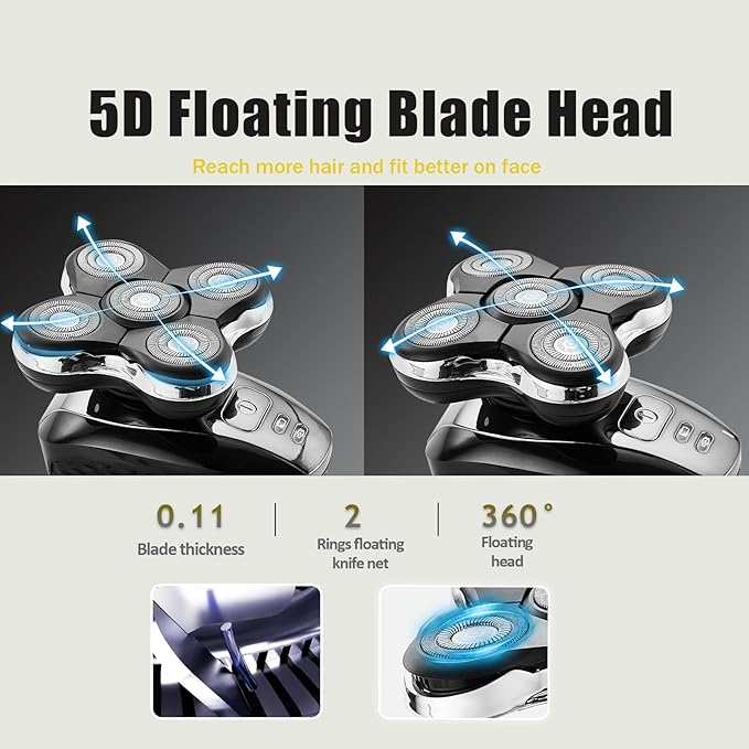 XR7000 Balder Pro Replacement Head Compatible with Remington Balder Pro Head Shaver Model XR7000/XR1500/XR1501 (4 Count)