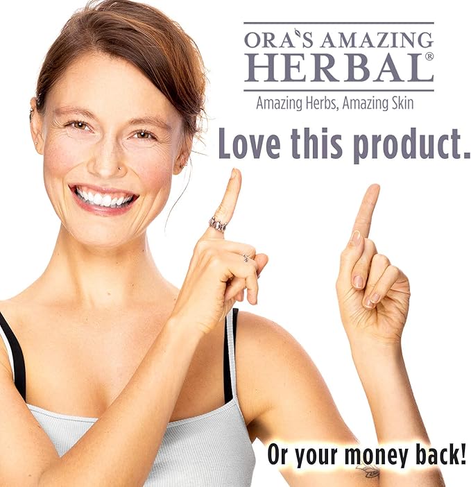 Ora's Amazing Herbal All Purpose Salve, Natural Healing Ointment, Tea Tree Balm, Comfrey Calendula Thyme Plantain, Hand Salve, Rash Cream, Dry Skin Repair, Itch Relief, 1 oz Glass Jar