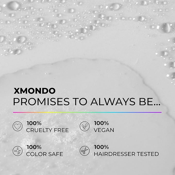 XMONDO Hair Forcefield Heat Shield - Vegan Formula with Pro-Vitamin B5 to Shield From Heat up to 500 degrees F, Reduce Drying Time, and Add Light Hold, 8 Fl Oz 1-Pack