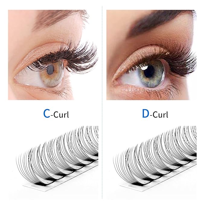 WENDY Lash Extension Premade Fans Eyelash Extensions 320PCS Pre Made Fans Lash Extensions 10D Lashes Extension 0.07mm C Curl Promades Eyelash Fans Mixed 9-16mm(10D-0.07-C, 9-16mm Mixed Tray)