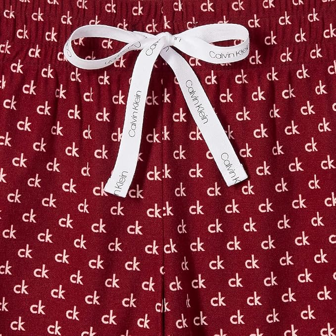 Calvin Klein Womens 2 Piece Fleece Pajama Set