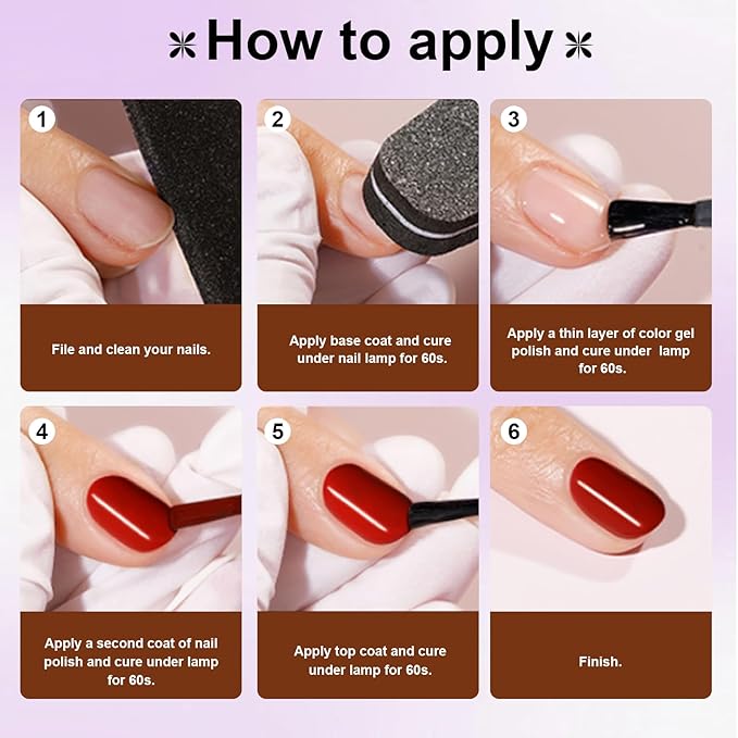 103 Colors Gel Nail Polish Set, Multi-Colored Gel Polish With 5 Pcs Base Coat Glossy Matte and Glossy Top Coat Nail Set