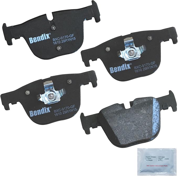 Bendix Priority1 CFC1610 Ceramic Rear Brake Pads for Select Models BMW 328i, 328i xDrive, 330i, 330i 335i, 335i GT 340i, 340i 428i xDrive Gran Coupe, 430i, 430i 435i, 435i 440i, 440i ActiveHybrid 3